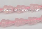 CFG64 15.5 inches 10*16mm carved calabash rose quartz beads