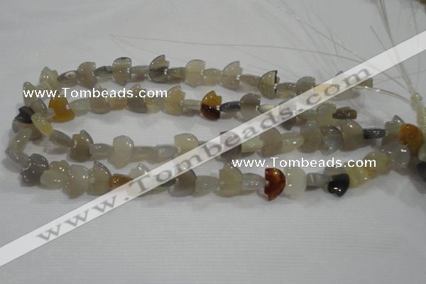 CFG766 15.5 inches 10*15mm carved animal agate gemstone beads