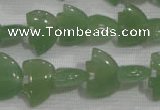 CFG772 15.5 inches 10*15mm carved animal green aventurine beads