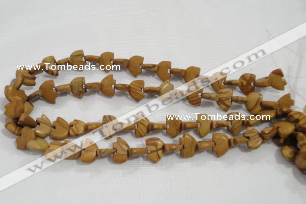 CFG779 15.5 inches 10*15mm carved animal grain stone beads