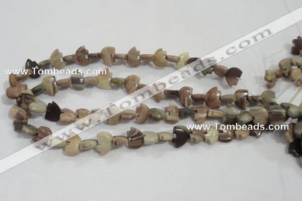 CFG780 15.5 inches 10*15mm carved animal jasper beads