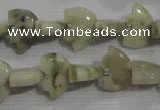 CFG781 15.5 inches 10*15mm carved animal lucky jade beads