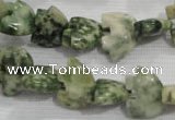 CFG783 15.5 inches 10*15mm carved animal snake dragon jade beads