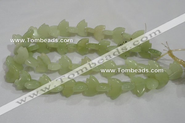 CFG801 12.5 inches 14*18mm carved animal New jade beads