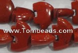 CFG805 12.5 inches 14*18mm carved animal red jasper beads