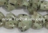 CFG809 12.5 inches 14*18mm carved animal sesame jasper beads