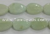 CFG815 12.5 inches 15*20mm carved leaf amazonite beads wholesale