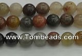 CFJ200 15.5 inches 4mm round fancy jasper beads wholesale