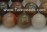 CFJ204 15.5 inches 12mm round fancy jasper beads wholesale