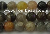 CFJ211 15.5 inches 6mm faceted round fancy jasper beads wholesale