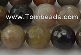 CFJ214 15.5 inches 12mm faceted round fancy jasper beads wholesale