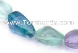 CFL09 AA grade 12*16mm irregular natural fluorite bead Wholesale