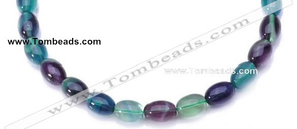 CFL10 16 inch 12*16mm egg-shaped AA grade natural fluorite beads