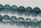 CFL1002 15.5 inches 8mm round blue fluorite beads wholesale