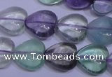 CFL1053 15 inches 12*12mm heart natural fluorite gemstone beads