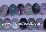 CFL1070 15 inches 10*14mm rondelle natural fluorite gemstone beads