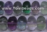 CFL1071 15 inches 10*16mm rondelle natural fluorite gemstone beads