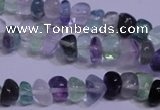 CFL1077 15 inches 5*8mm nuggets natural fluorite gemstone beads