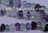 CFL1077 15 inches 5*8mm nuggets natural fluorite gemstone beads