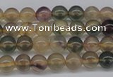 CFL1101 15.5 inches 6mm round yellow fluorite gemstone beads