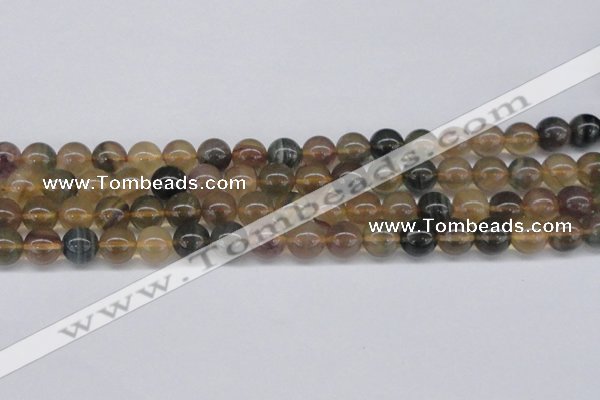 CFL1104 15.5 inches 12mm round yellow fluorite gemstone beads