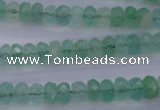 CFL111 15.5 inches 5*8mm faceted rondelle green fluorite beads