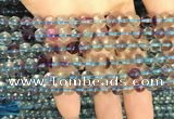 CFL1130 15.5 inches 6mm round fluorite gemstone beads wholesale