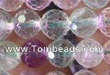 CFL1140 15.5 inches 6mm faceted round fluorite gemstone beads