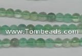 CFL115 15.5 inches 6mm faceted round green fluorite beads