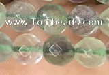 CLF1155 15.5 inches 6mm faceetd round fluorite gemstone beads