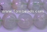 CFL1210 15.5 inches 14mm flat round green fluorite gemstone beads