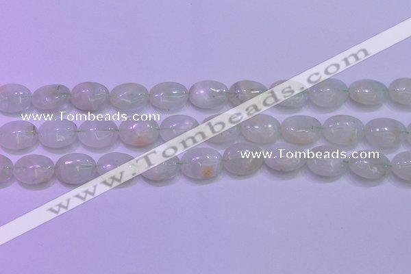 CFL1218 15.5 inches 12*16mm oval green fluorite gemstone beads