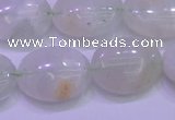 CFL1219 15.5 inches 13*18mm oval green fluorite gemstone beads