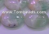 CFL1221 15.5 inches 18*25mm oval green fluorite gemstone beads