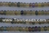 CFL140 15.5 inches 3*6mm faceted rondelle yellow fluorite beads