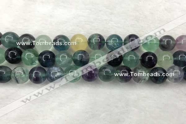 CFL1455 15.5 inches 14mm round fluorite beads wholesale