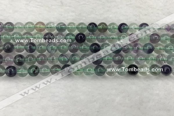 CFL1461 15.5 inches 6mm round A grade fluorite gemstone beads