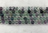 CFL1462 15.5 inches 8mm round A grade fluorite gemstone beads