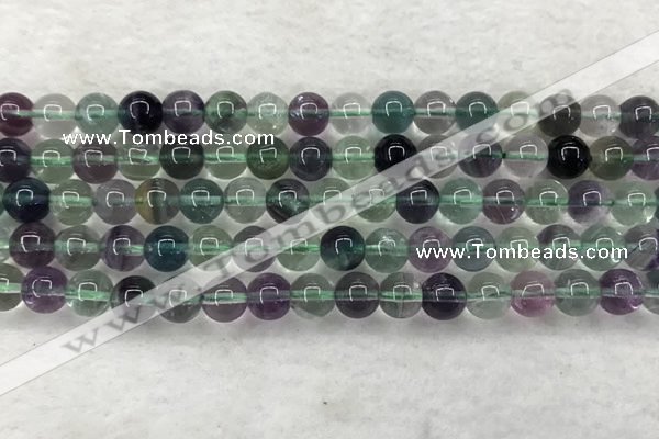 CFL1462 15.5 inches 8mm round A grade fluorite gemstone beads