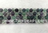 CFL1463 15.5 inches 10mm round A grade fluorite gemstone beads