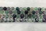 CFL1464 15.5 inches 12mm round A grade fluorite gemstone beads