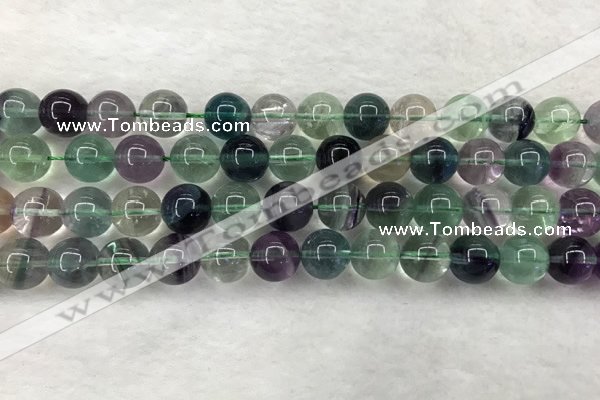 CFL1464 15.5 inches 12mm round A grade fluorite gemstone beads