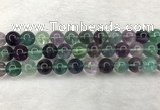 CFL1465 15.5 inches 13mm round A grade fluorite gemstone beads