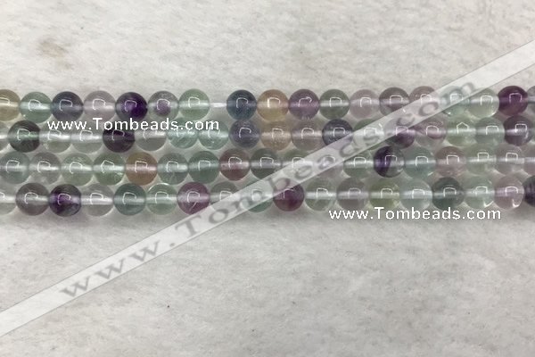 CFL1471 15.5 inches 6mm round AA grade fluorite gemstone beads