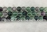 CFL1476 15.5 inches 14mm round AA grade fluorite gemstone beads