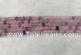 CFL1480 15.5 inches 4mm round rainbow fluorite gemstone beads