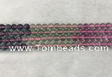 CFL1490 15.5 inches 8mm round rainbow fluorite gemstone beads