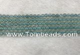 CFL1514 15.5 inches 4mm round blue fluorite gemstone beads