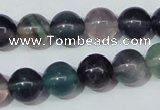 CFL153 15.5 inches 12mm round natural fluorite gemstone beads wholesale