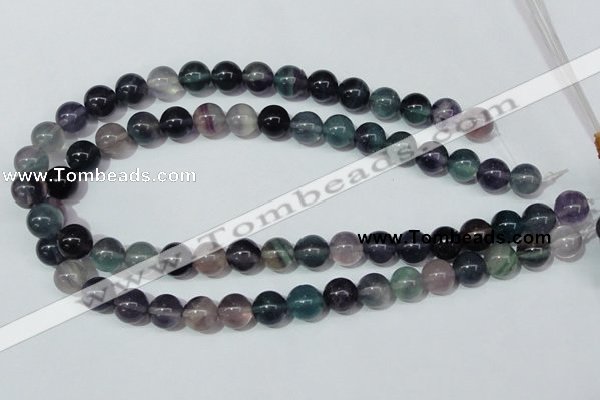 CFL153 15.5 inches 12mm round natural fluorite gemstone beads wholesale